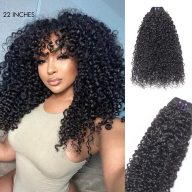 New Customers Only | Messy Burmese Curly Bundles 100% Premium Remy Human Hair Bundles 1pc / 3pcs