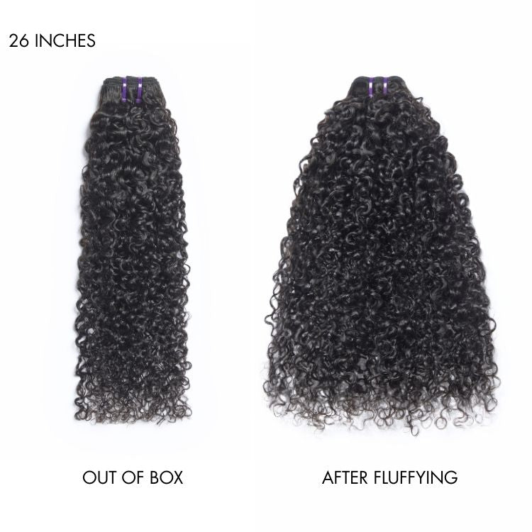 New Customers Only | Messy Burmese Curly Bundles 100% Premium Remy Human Hair Bundles 1pc / 3pcs