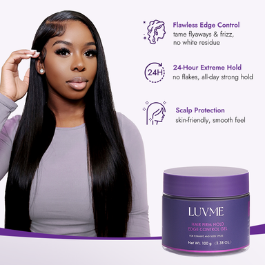 US Only | 1pc Edge Control Gel, 24h Long-Lasting Hold, for Flyaways and Sleek Styles