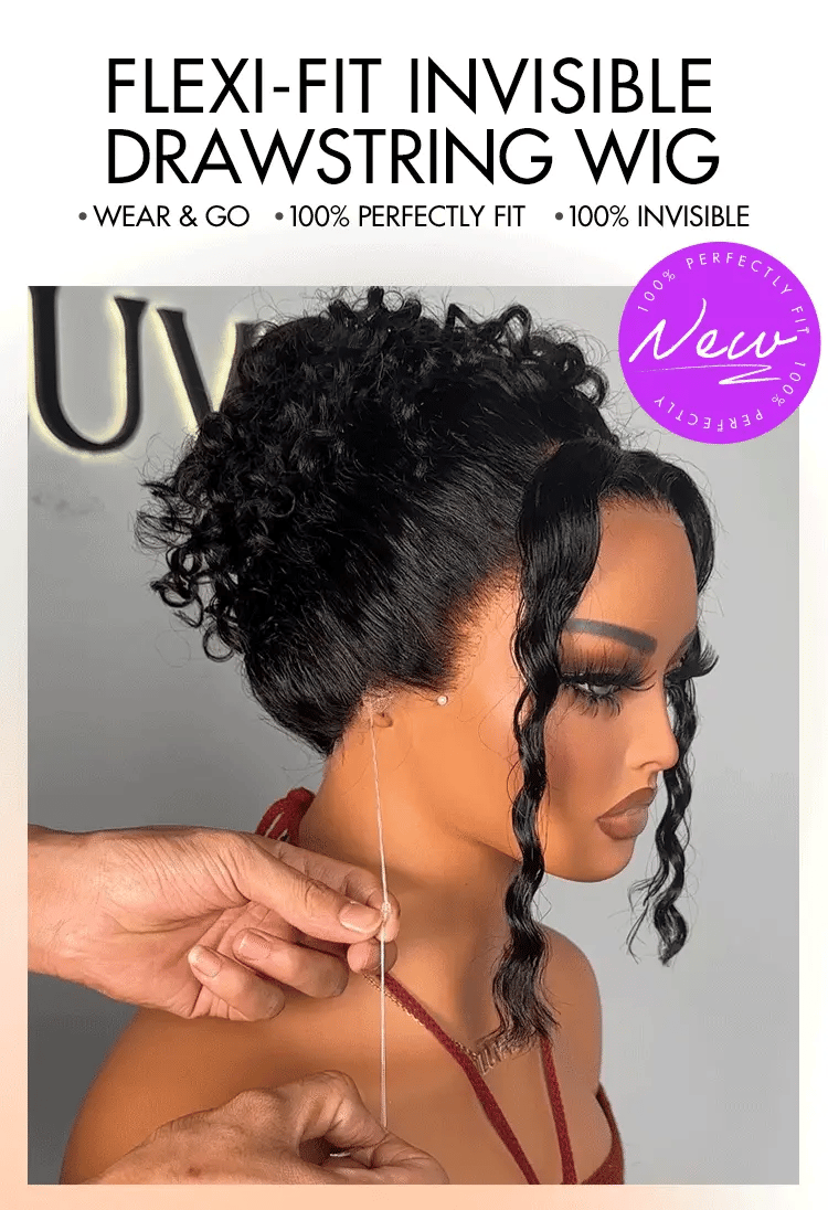 PreMax Wigs | Water Wave Flexi-Fit Invisi Drawstring Cap 360 Lace Long Curly Wig Pre-Cut Lace-08