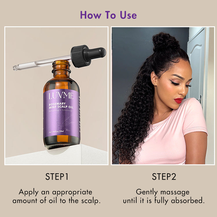 US Only | Halo Hair Style Rosemary Mint Scalp Oil, Scalp Care, Soothe & Strengthen