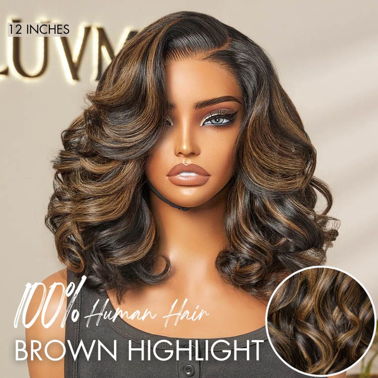 Halo Hair Style All-Day Comfort Wig 200% Density Voluminous Loose Body Wave Glueless Minimalist HD Lace Wig Pre-Cut Lace
