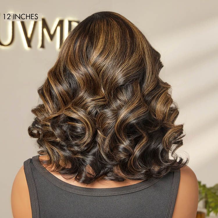 Halo Hair Style All-Day Comfort Wig 200% Density Voluminous Loose Body Wave Glueless Minimalist HD Lace Wig Pre-Cut Lace