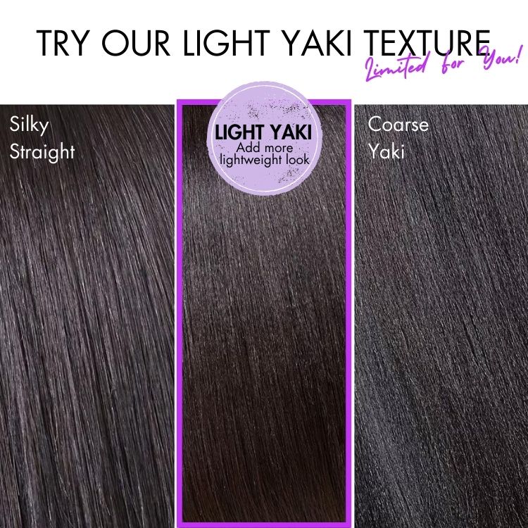 New Customers Only | Halo Hair Style All-Day Comfort Wig Layered Light Yaki Straight Glueless 7x6 Closure HD Lace Human Hair Wig Pre-Cut Lace