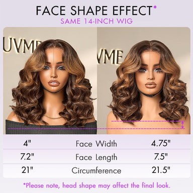 Halo Hair Style Hair 180% Density Elegant Chocolate Brown Loose Wave Minimalist HD Lace Glueless Wig Pre-Cut Lace - US Only