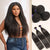 Halo Hair Style Too Easy Texture Yaki Straight 100% Virgin Human Hair Bundles 1pc / 3pcs - US Only