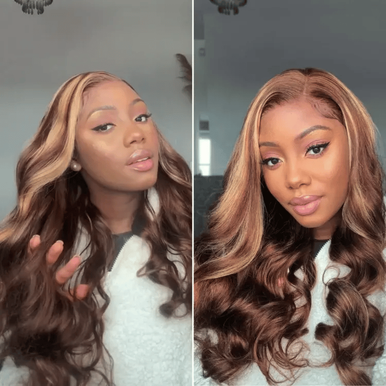Melted Hair 100% Natural Black Body Wave Wig Glueless 13x4 Frontal Wig