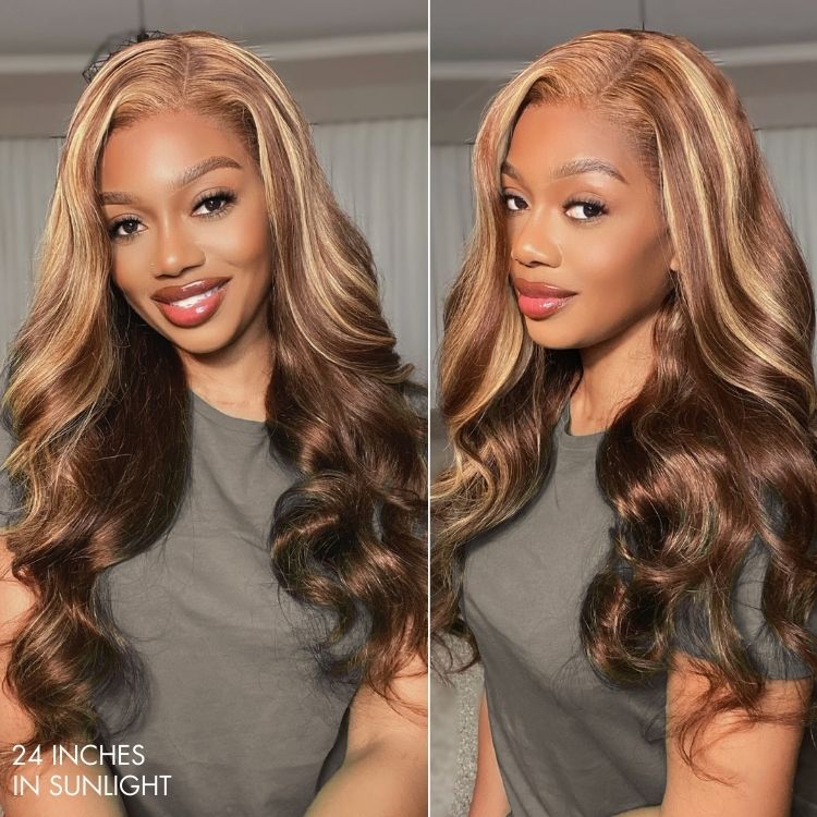 Melted Hair 100% Natural Black Body Wave Wig Glueless 13x4 Frontal Wig