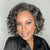 Elegant Salt & Pepper Grey Wig Loose Body Wave Glueless Minimalist Lace Short Wig Pre-Cut Lace