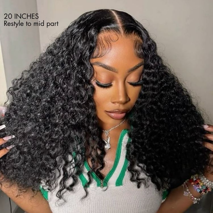 New Customers Only | Wet and Wavy 5x5 Closure Pre-Cut Lace Water Wave Wig Glueless Side Part Human Hair Wig