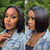 Weekly Special | PreMax Wigs | Super Natural Hairline Natural Black Silky Blunt Cut Glueless 13x4 Frontal Lace Human Hair Short Bob Wig