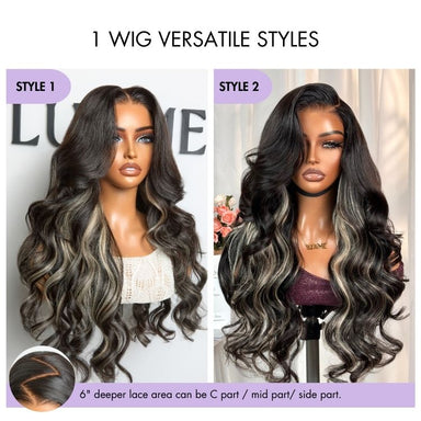 New Customers Only | Halo Hair Style All-Day Comfort Wig PartingMax 180% / 250% Density Glueless 7x6 Closure HD Lace Loose Body Wave Long Wig Pre-Cut Lace