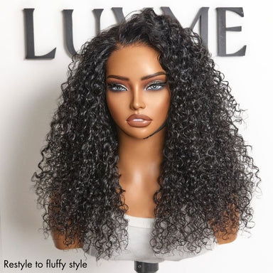 Water Wave Glueless 5x5 Closure Pre-Cut Lace Wet and Wavy Human Hair Wig