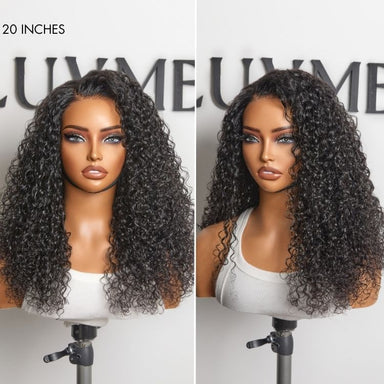 Water Wave Glueless 5x5 Closure Pre-Cut Lace Wet and Wavy Human Hair Wig