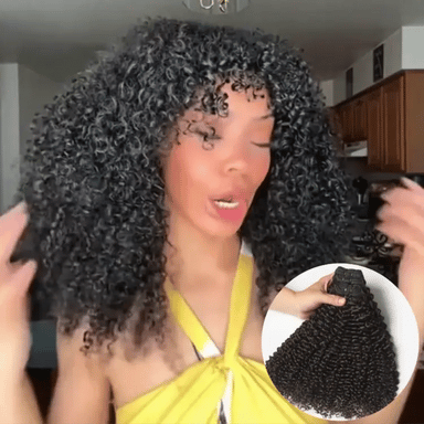 Halo Hair Style Too Easy Texture Kinky Curly 100% Virgin Human Hair Bundles 1pc / 3pcs - Limited Time Offer