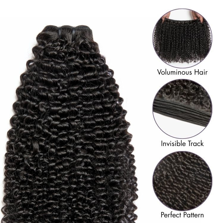 Halo Hair Style Too Easy Texture Kinky Curly 100% Virgin Human Hair Bundles 1pc / 3pcs - Limited Time Offer