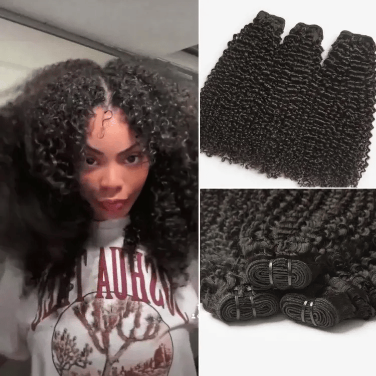 Halo Hair Style Too Easy Texture Kinky Curly 100% Virgin Human Hair Bundles 1pc / 3pcs - Limited Time Offer