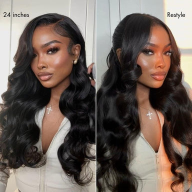 New Customers Only | Halo Hair Style All-Day Comfort Wig PartingMax 180% / 250% Density Glueless 7x6 Closure HD Lace Loose Body Wave Long Wig Pre-Cut Lace