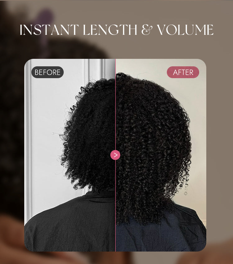 Melted Hair Too Easy Texture Messy Curly Half Wig Glueless Flexi-Fit Drawstring Wig Beginner Friendly-13