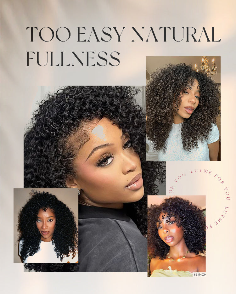 Melted Hair Chestnut Brown With Honey Blonde Highlights Yaki Body Wave Layer Cut half Wig-09