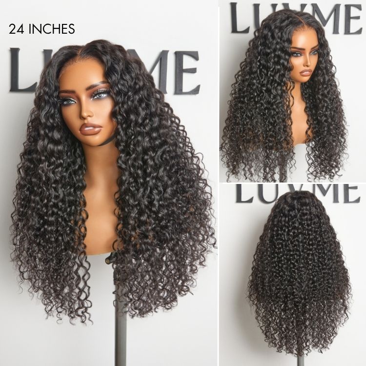 AiryFit Scalp Care Wigs | Effortless Water Wave Snugfit Glueless 5x5 Closure Pre-Cut Lace Curly Wig