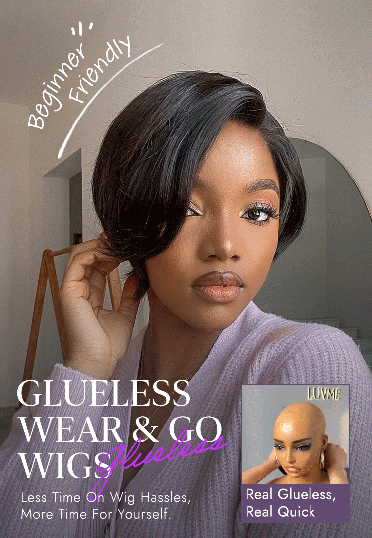 Affordable Pixie Cut Minimalist HD Lace Glueless Wig Pre-Cut Lace-39