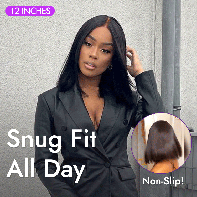 My GO-TO BOB - Glueless 5x5 Closure HD Lace Silky Straight Human Hair Wig