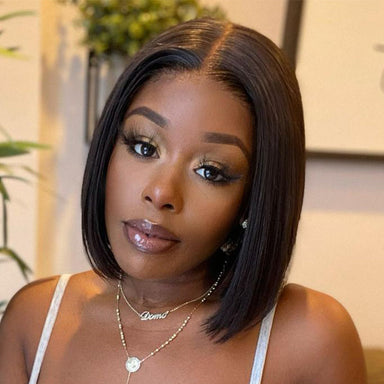 My GO-TO BOB - Glueless 5x5 Closure HD Lace Silky Straight Human Hair Wig