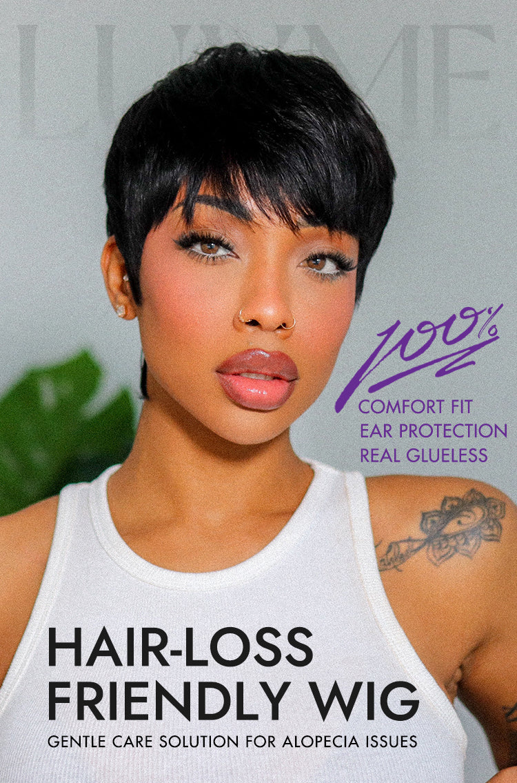 Throw On & Go Short Cut with Bangs Wig Ultra Comfort Cotton Cap Glueless Wig Hair Loss Friendly - US Only-06