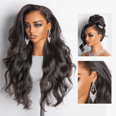 New Customers Only | NatureMAX 200% / 250% Density Loose Wave Glueless 13x6 HD Lace Front Wig Human Hair Pre-Cut Lace Flexi-Fit Drawstring Cap