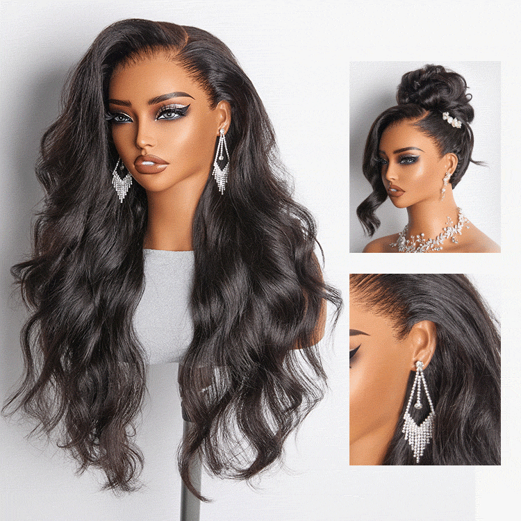 New Customers Only | NatureMAX 200% / 250% Density Loose Wave Glueless 13x6 HD Lace Front Wig Human Hair Pre-Cut Lace Flexi-Fit Drawstring Cap