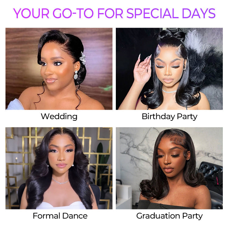 New Customers Only | NatureMAX 200% / 250% Density Loose Wave Glueless 13x6 HD Lace Front Wig Human Hair Pre-Cut Lace Flexi-Fit Drawstring Cap