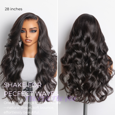 NatureMAX 200% Density Loose Wave Glueless 13x6 HD Lace Front Wig Human Hair Pre-Cut Lace Flexi-Fit Drawstring Cap