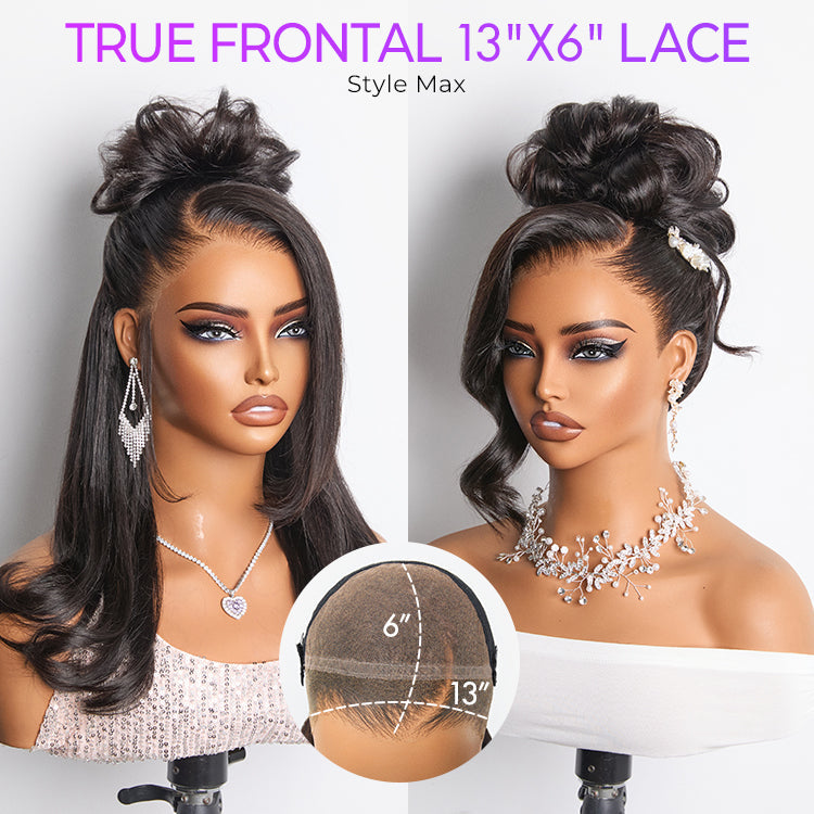 New Customers Only | NatureMAX 200% / 250% Density Loose Wave Glueless 13x6 HD Lace Front Wig Human Hair Pre-Cut Lace Flexi-Fit Drawstring Cap
