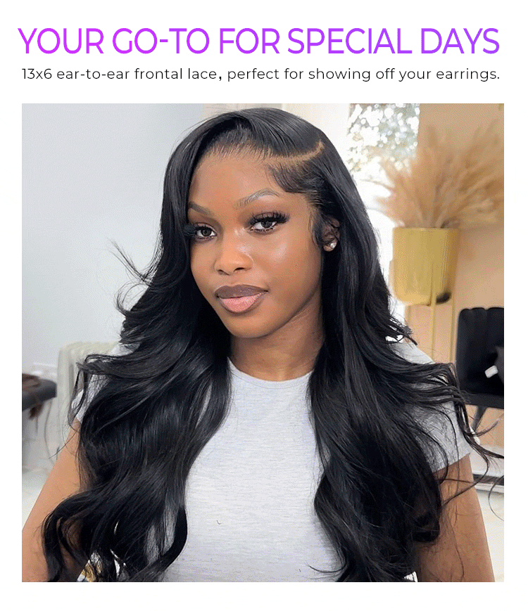 New Customers Only | NatureMAX 200% / 250% Density Loose Wave Glueless 13x6 HD Lace Front Wig Human Hair Pre-Cut Lace Flexi-Fit Drawstring Cap-12
