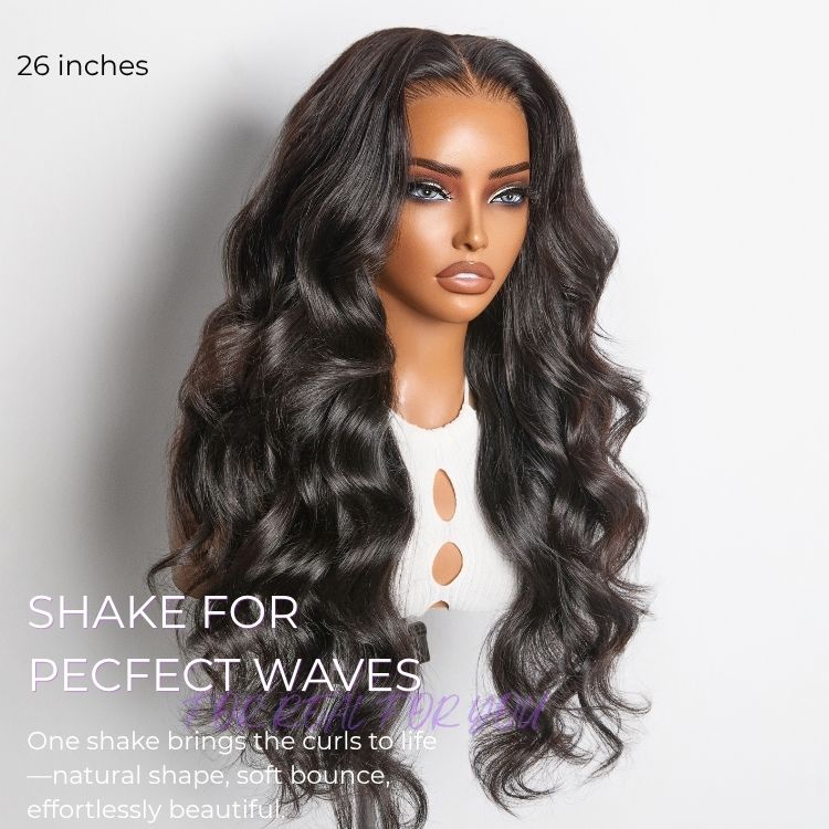 NatureMAX 200% / 250% Density Loose Wave Glueless Ear-to-ear 13x4 HD Lace Front Wig Pre-Cut Lace Flexi-Fit Drawstring Cap