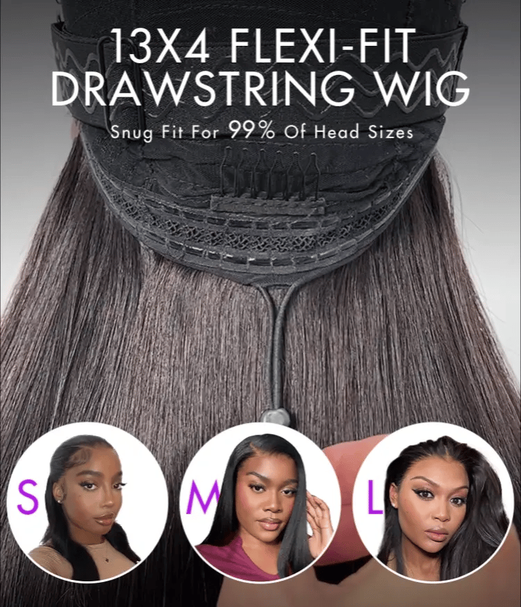 PreMax 250% Density Water Wave Glueless Flexi-Fit Drawstring 13x4 Frontal Lace Fluffy Curly High Density Wig Pre-Cut Lace-17