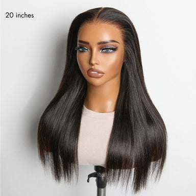 NatureMAX Silky Straight Glueless Ear-to-ear 13x4 HD Lace Front Wig Pre-Cut Lace