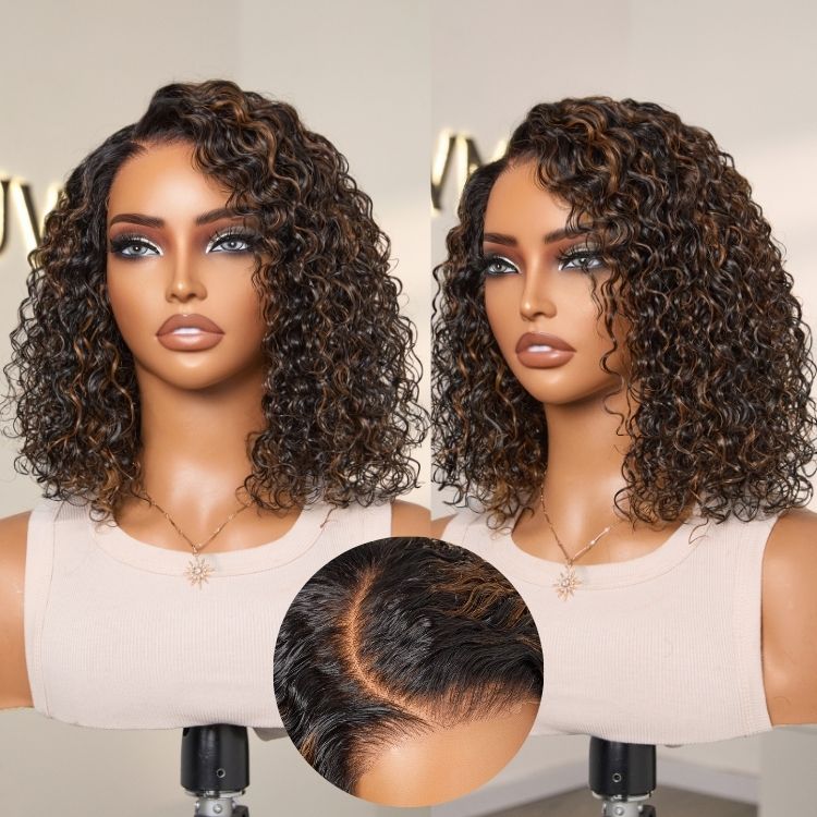 New Customers Only | Wet and Wavy 5x5 Closure Pre-Cut Lace Water Wave Wig Glueless Side Part Human Hair Wig