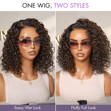 New Customers Only | Wet and Wavy 5x5 Closure Pre-Cut Lace Water Wave Wig Glueless Side Part Human Hair Wig