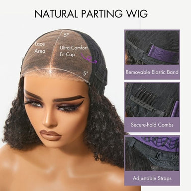 New Customers Only | Wet and Wavy 5x5 Closure Pre-Cut Lace Water Wave Wig Glueless Side Part Human Hair Wig