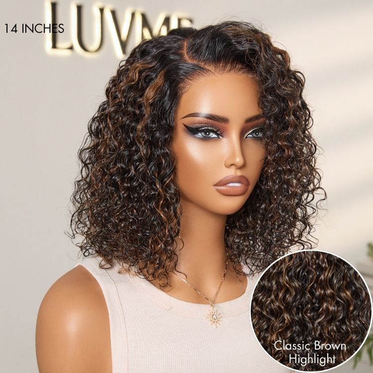 New Customers Only | Wet and Wavy 5x5 Closure Pre-Cut Lace Water Wave Wig Glueless Side Part Human Hair Wig