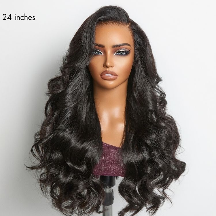 NatureMAX 250% Density Loose Wave Glueless 13x6 HD Lace Front High Density Long Wig Pre-Cut Lace Flexi-Fit Drawstring Cap