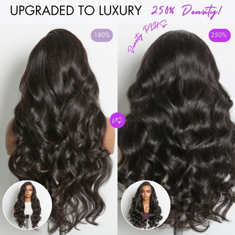 NatureMAX 250% Density Loose Wave Glueless 13x6 HD Lace Front High Density Long Wig Pre-Cut Lace Flexi-Fit Drawstring Cap