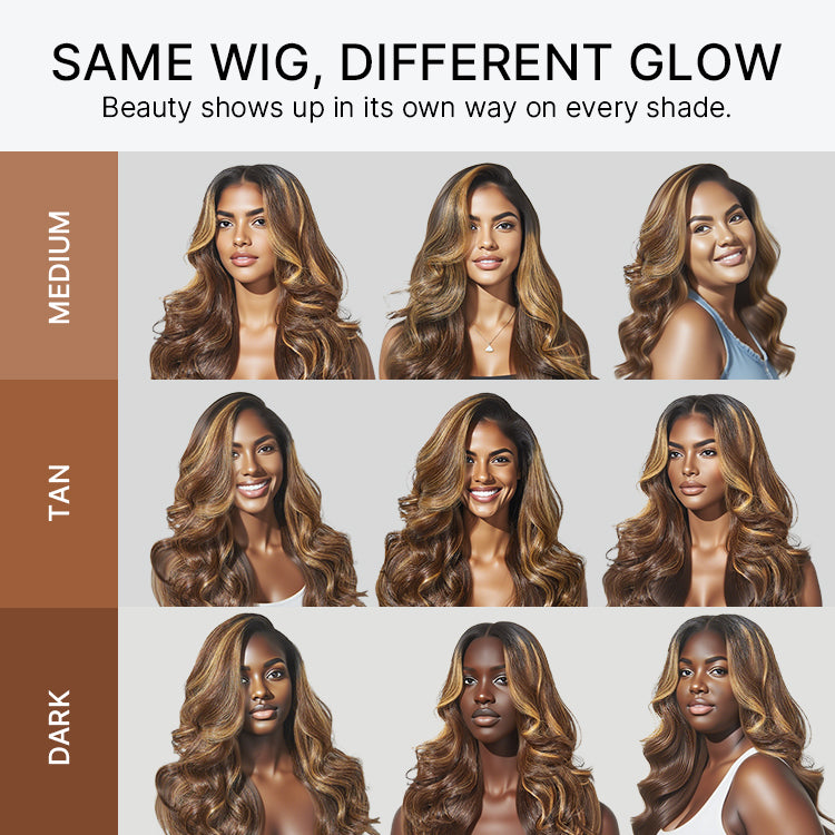 Halo Hair Style All-Day Comfort Wig 180% Density Honey Golden Blonde Loose Body Wave 7x6 Closure HD Lace Human Hair Wig Pre-Cut Lace