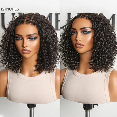 New Customers Only | Boho Braids Deep Curly Glueless 5x5 Closure Lace with Braided Top Human Hair Wig Pre-Cut Lace
