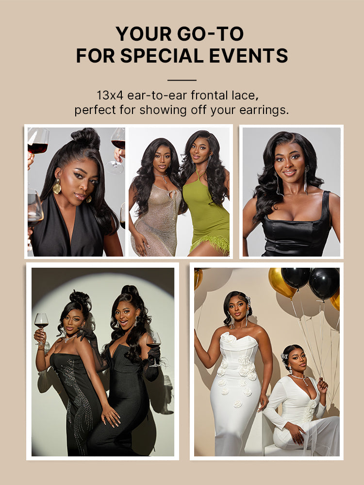 NatureMAX™ 200% / 250% Density Loose Wave Glueless Ear-to-ear 13x4 HD Lace Front Wig Pre-Cut Lace Flexi-Fit Drawstring Cap-23
