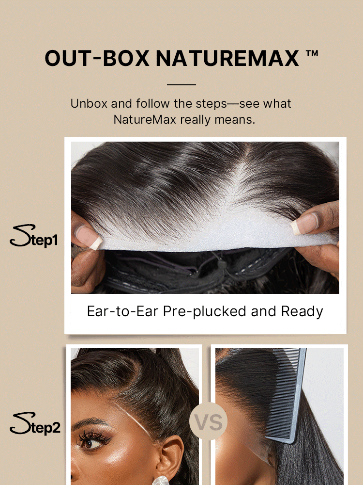 NatureMAX™ 250% Density Loose Wave Glueless Ear-to-ear 13x4 HD Lace Front High Density Wig Pre-Cut Lace Flexi-Fit Drawstring Cap-21