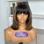 Outlet  |  Brown Highlight Yaki Bob Glueless Minimalist Lace Bob Wig with Bangs Breathable Cap