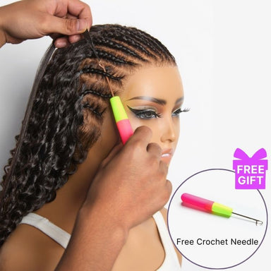 Readitress Pre-Separated Feather Crochet Human Hair for Miracle Knots Boho Braids | Silky Straight Protective Style (Free Gifts Included) - US Only